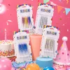 Colorful packaged birthday candles, children's party decoration candle sets Specification image